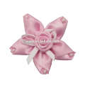 creative design muticolor little rose shape set beads satin artificial flowers